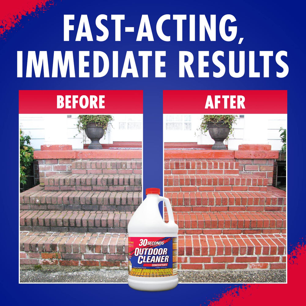 30 SECONDS 128 oz 2-pack bottle shown for DIY cleanup.