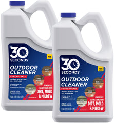 30 SECONDS Outdoor Mold & Mildew Cleaner on deck removing stains.