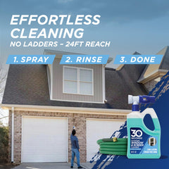 30 SECONDS cleaner used on screens to remove grime and webs