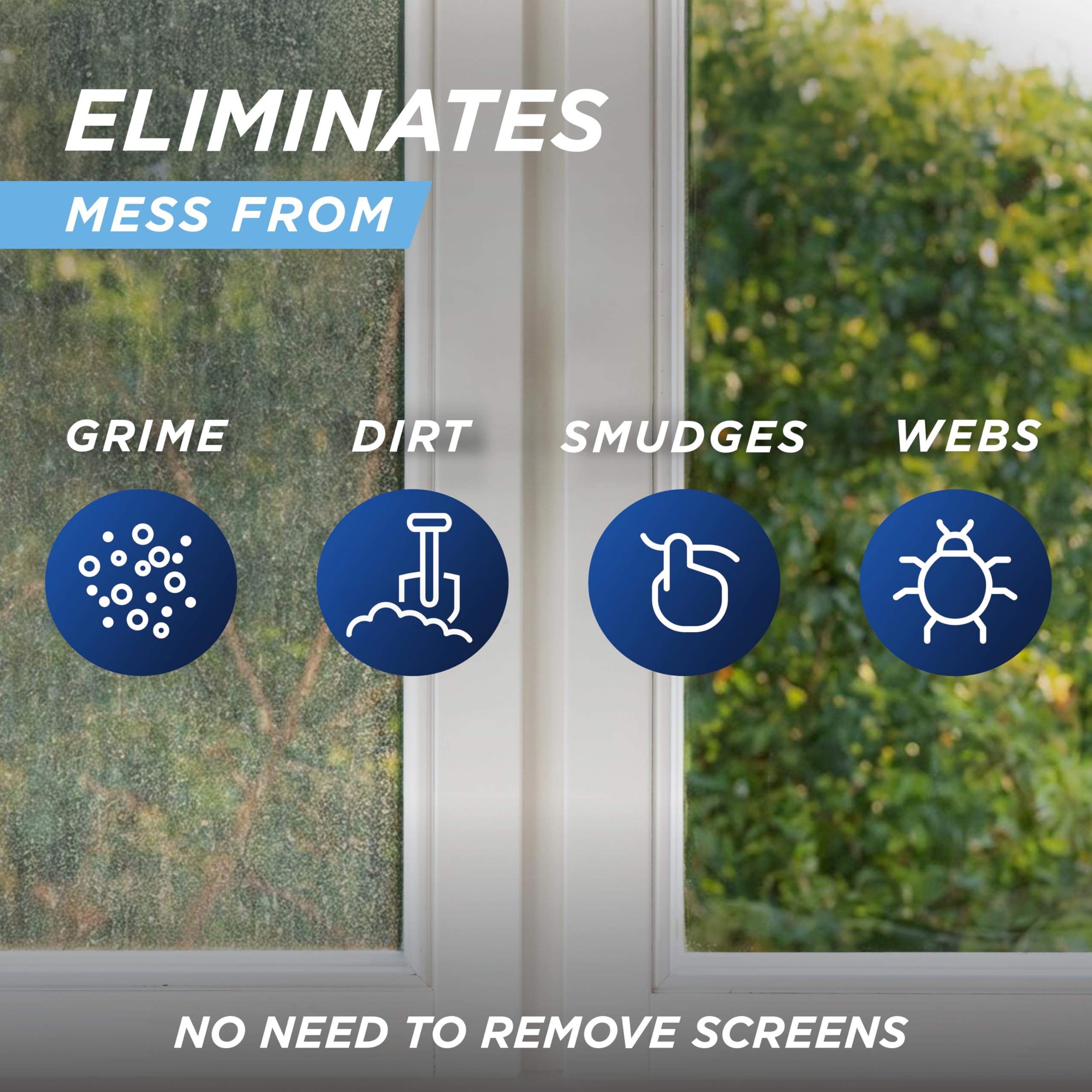 30 SECONDS streak-free shine on glass patio tables after cleaning