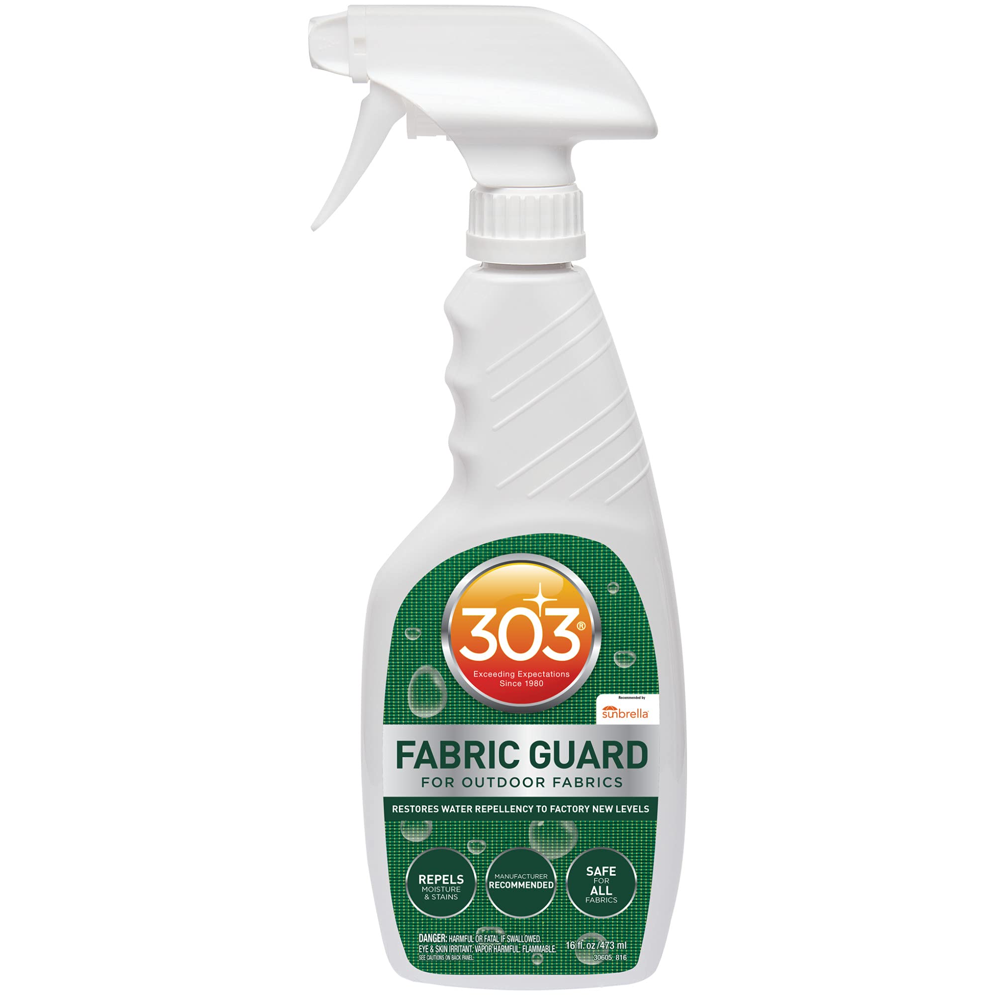 303 Products Fabric Guard bottle front showing outdoor fabric protection