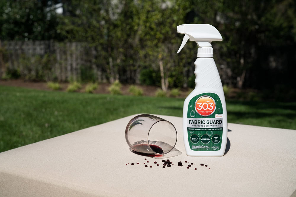 303 Products Fabric Guard stain resistance helps maintain fabric appearance after spills