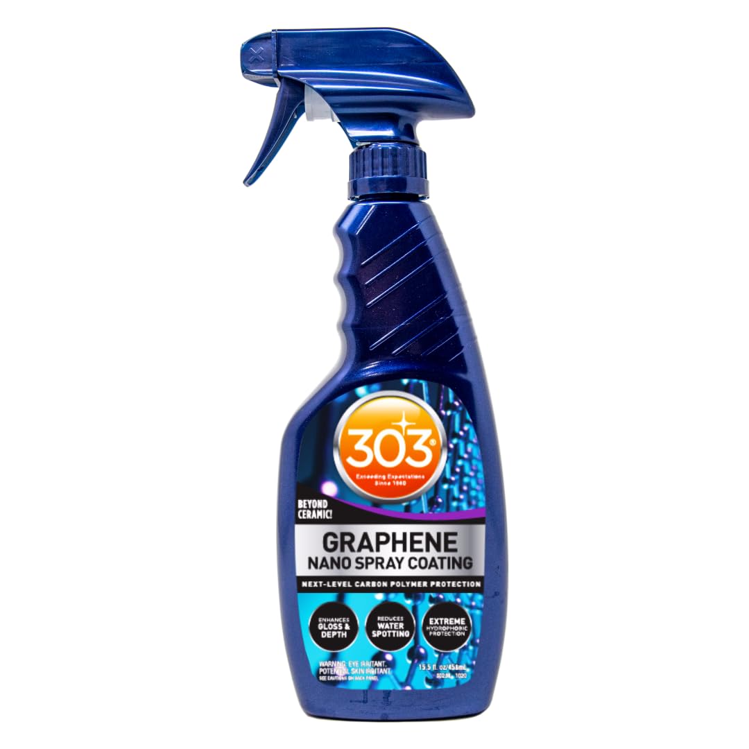 303 Products Graphene Nano Spray Coating bottle shows advanced protection for car paint
