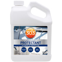 The 303 Products Marine Aerospace Protectant spray bottle ready for marine use.