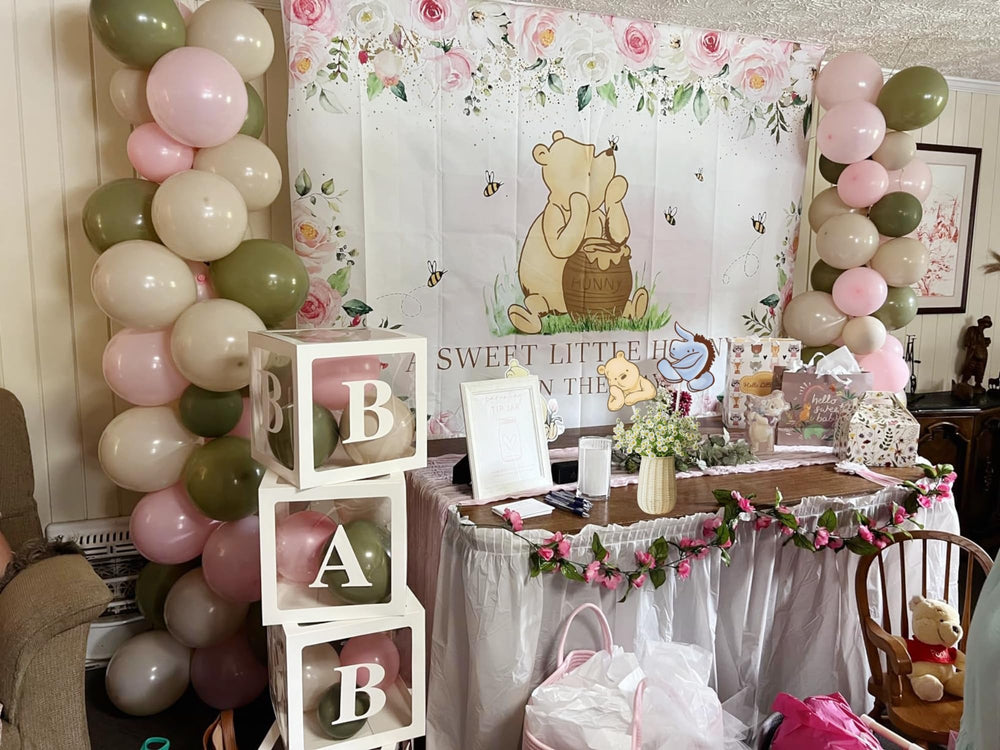 32 SPIRITS Winnie centerpieces add timeless charm to baby showers.