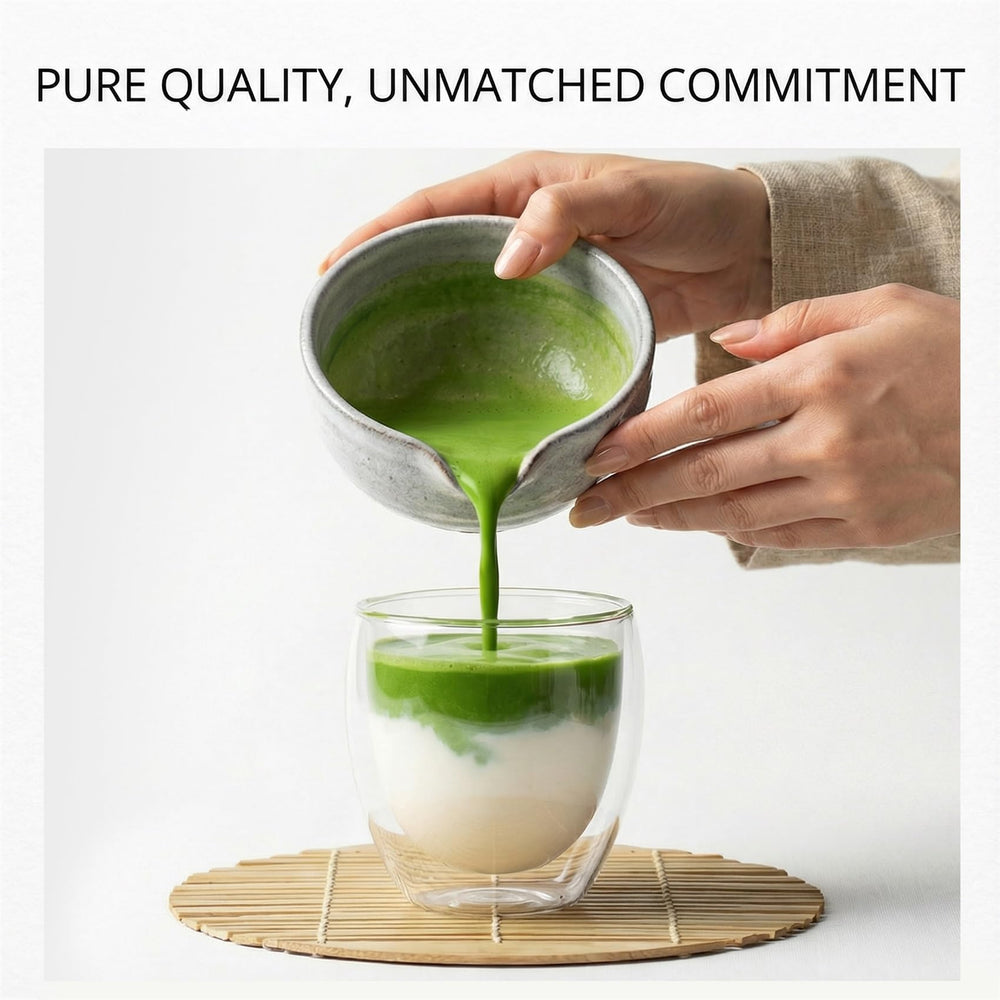 USDA Organic certification badge on 35°N MATCHA, additive-free
