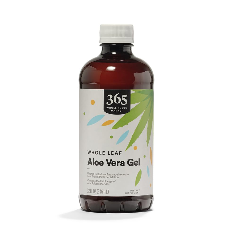365 by Whole Foods Market Aloe Vera Gel bottle in 32 oz size for daily self-care