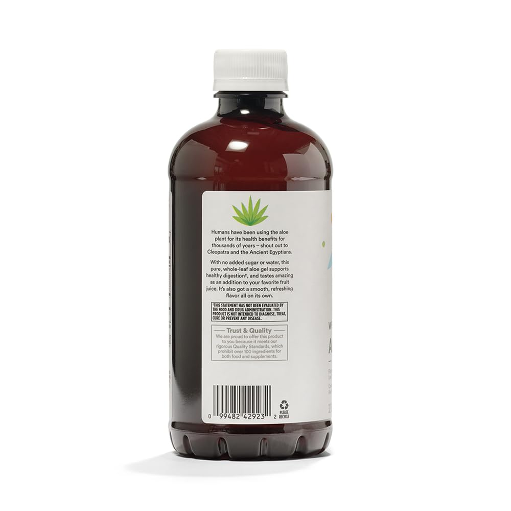 365 by Whole Foods Market Aloe Vera Gel plant leaf emphasizes natural plant-based origin