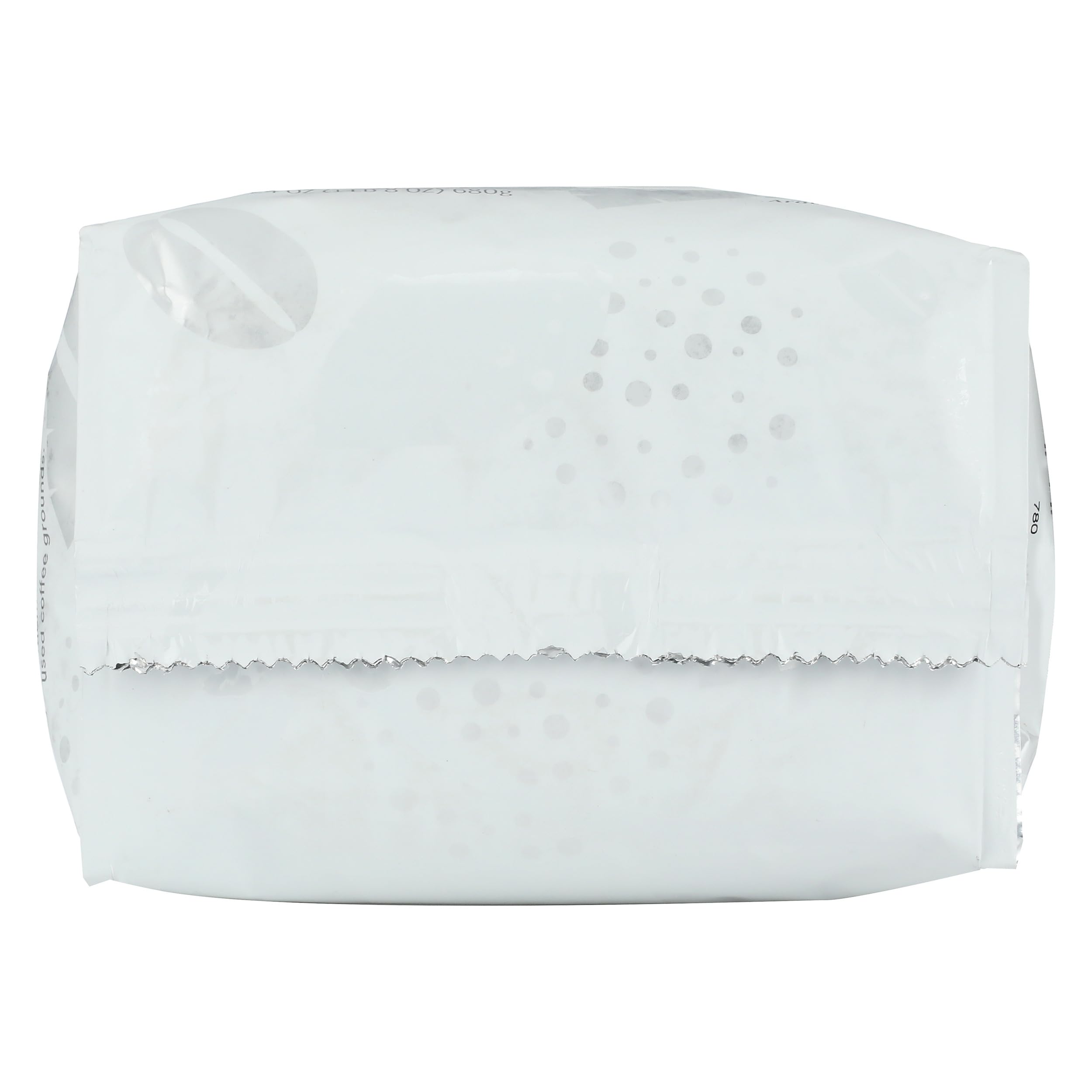 365 Buzz Free Whole Bean Decaf bag shows air-tight packaging, eco-friendly sourcing.
