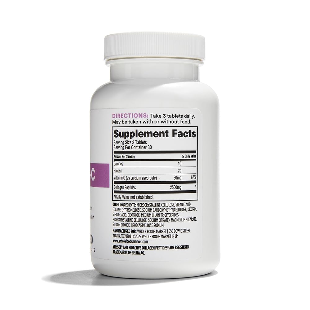 365 by Whole Foods Market Collagen Verisol capsules close-up show product details