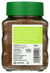 365 by Whole Foods Market decaf instant coffee being poured into a mug for a soothing cup