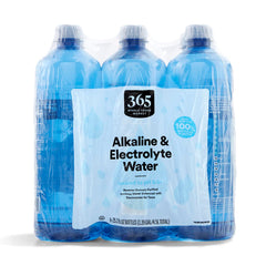 365 by Whole Foods Market alkaline water bottle front view for everyday hydration