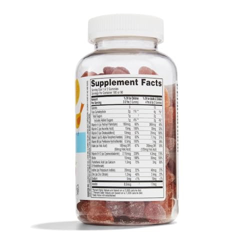 Close-up of colorful gummies in the 365 by Whole Foods Market jar