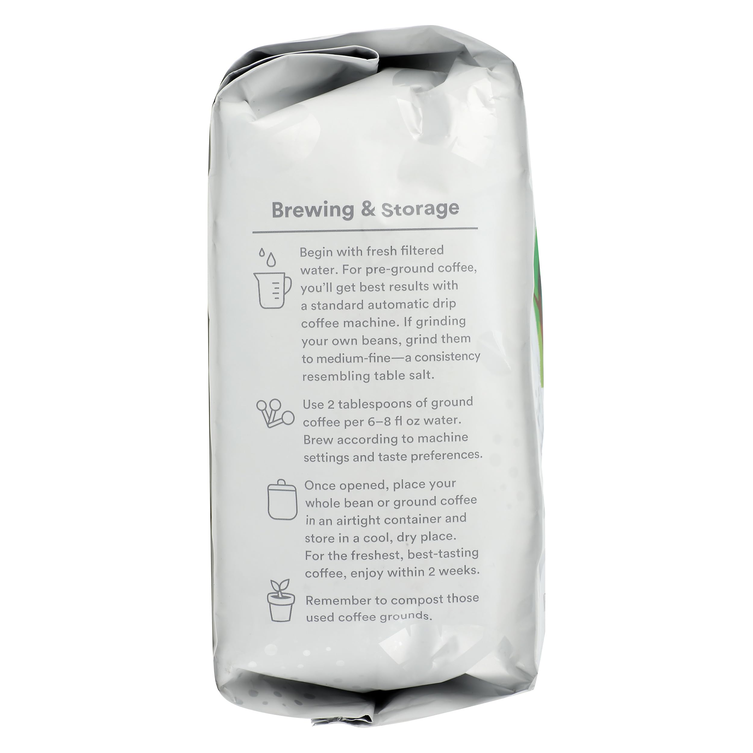 Aromas rise from 365 by Whole Foods Market Hometown Blend steam over a cup