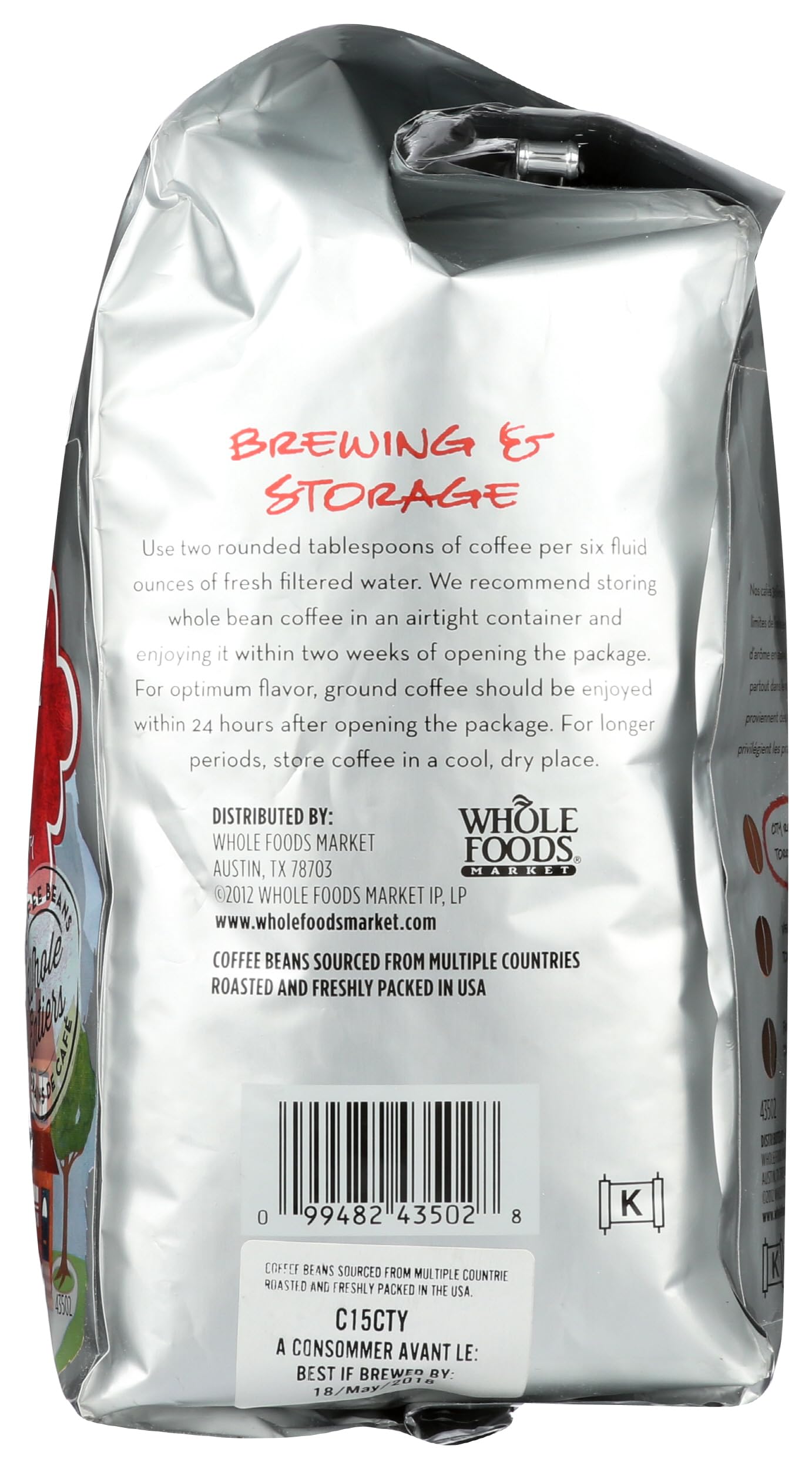 365 by Whole Foods Market Hometown Blend brewed cup showcasing smooth, balanced flavor