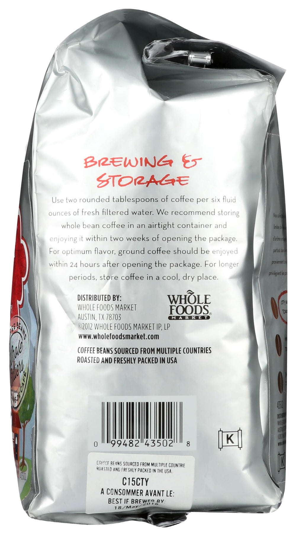 365 by Whole Foods Market Hometown Blend brewed cup showcasing smooth, balanced flavor