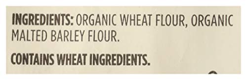 Label on 365 flour showing organic certification and USA sourcing.