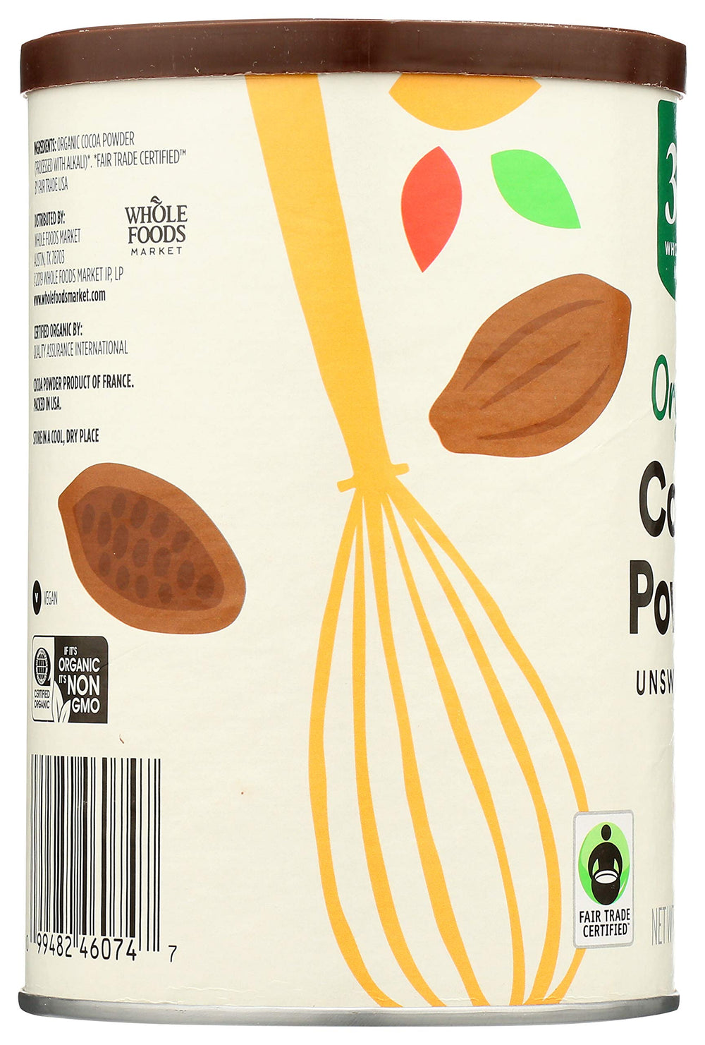 Steaming hot chocolate prepared with 365 by Whole Foods Market cocoa powder offers cozy indulgence