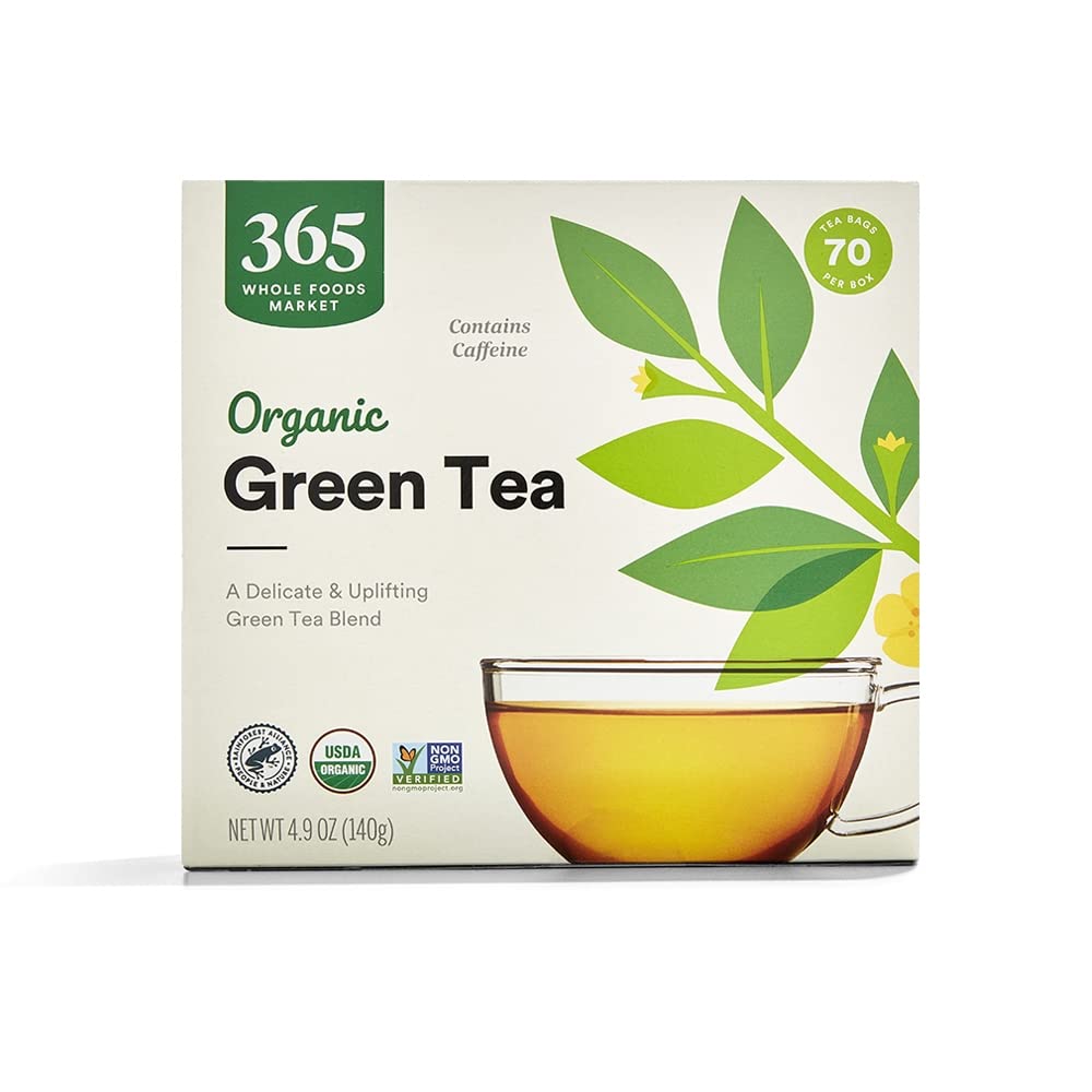 365 by Whole Foods Market Organic Green Tea front view suggesting a daily ritual