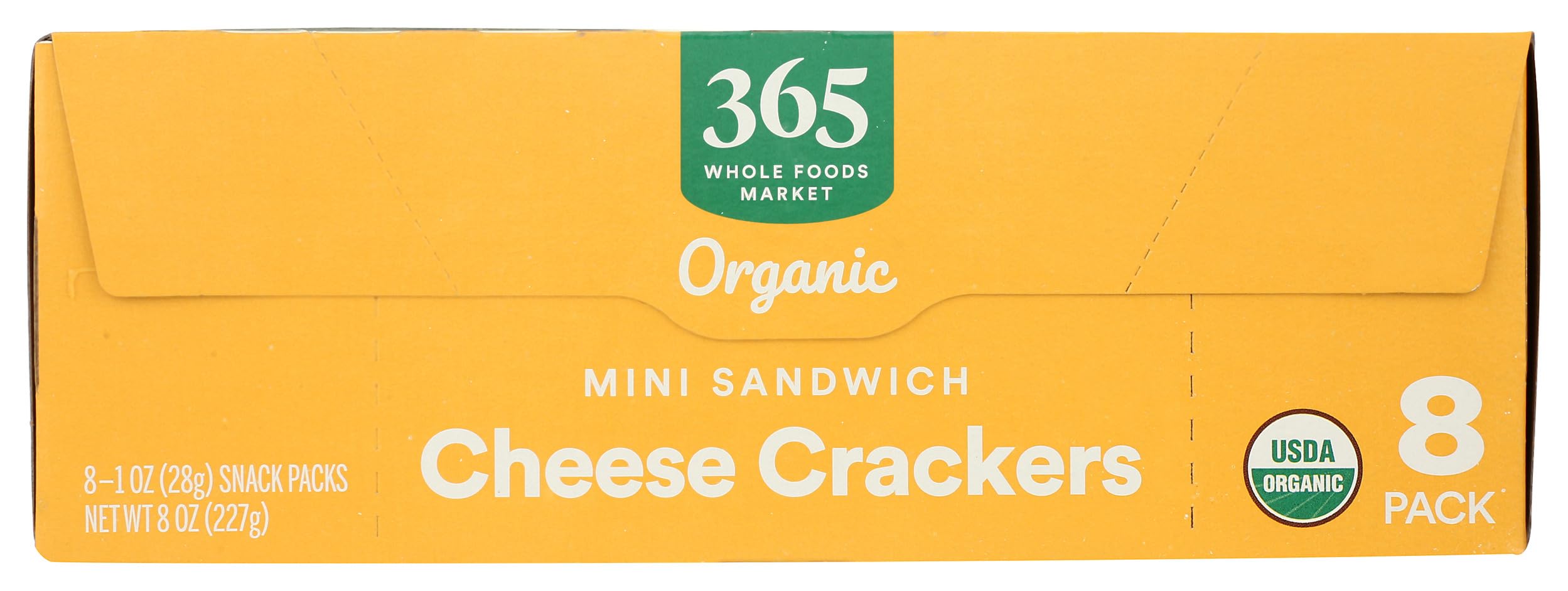 365 by Whole Foods Market eight-pack of organic cheese crackers.