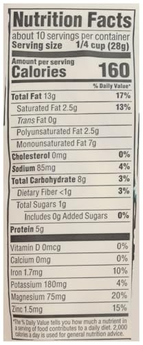 Organic and Non-GMO certification label on 365 cashews.
