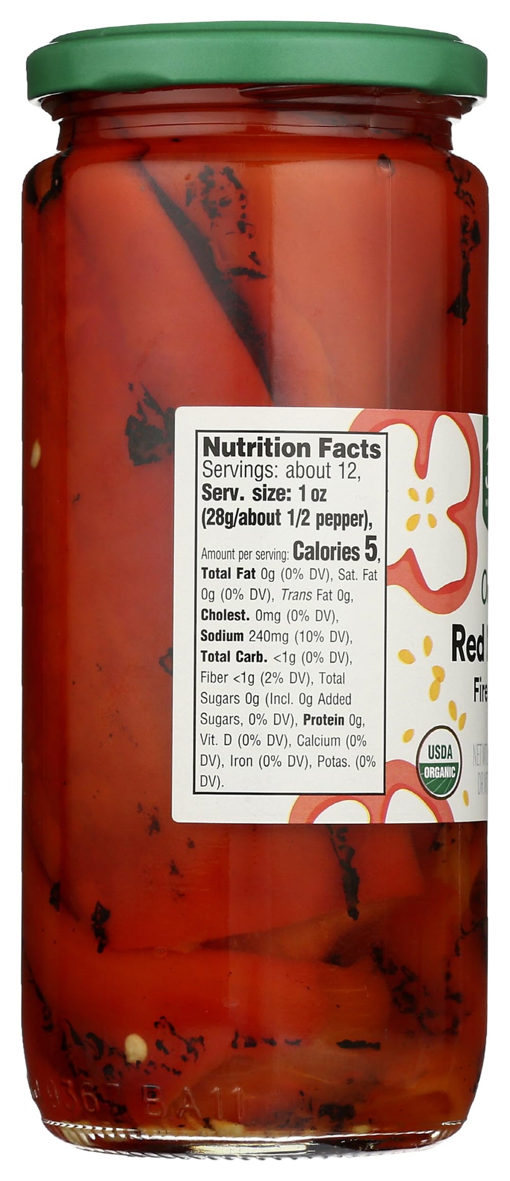 Organic peppers from 365 by Whole Foods Market, vegetarian-friendly pantry staple.