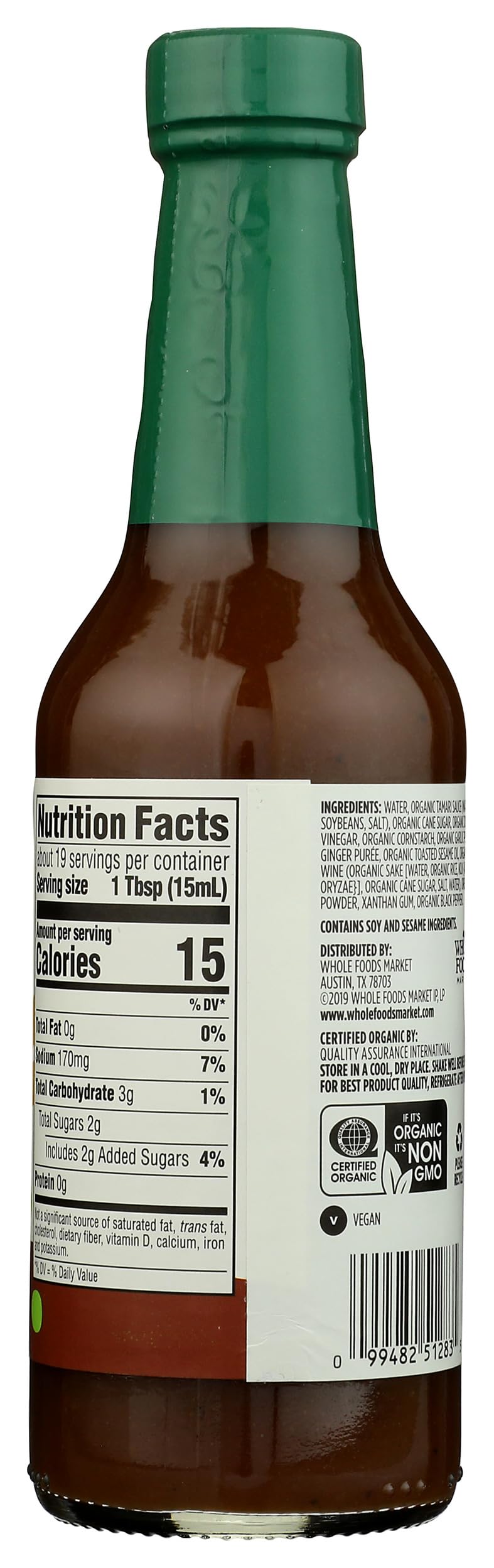Close-up of ginger and garlic in 365 stir-fry sauce for vibrant flavor