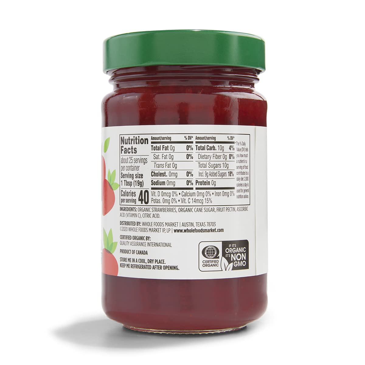 365 by Whole Foods Market Organic Strawberry Fruit Spread on toast, perfect breakfast.