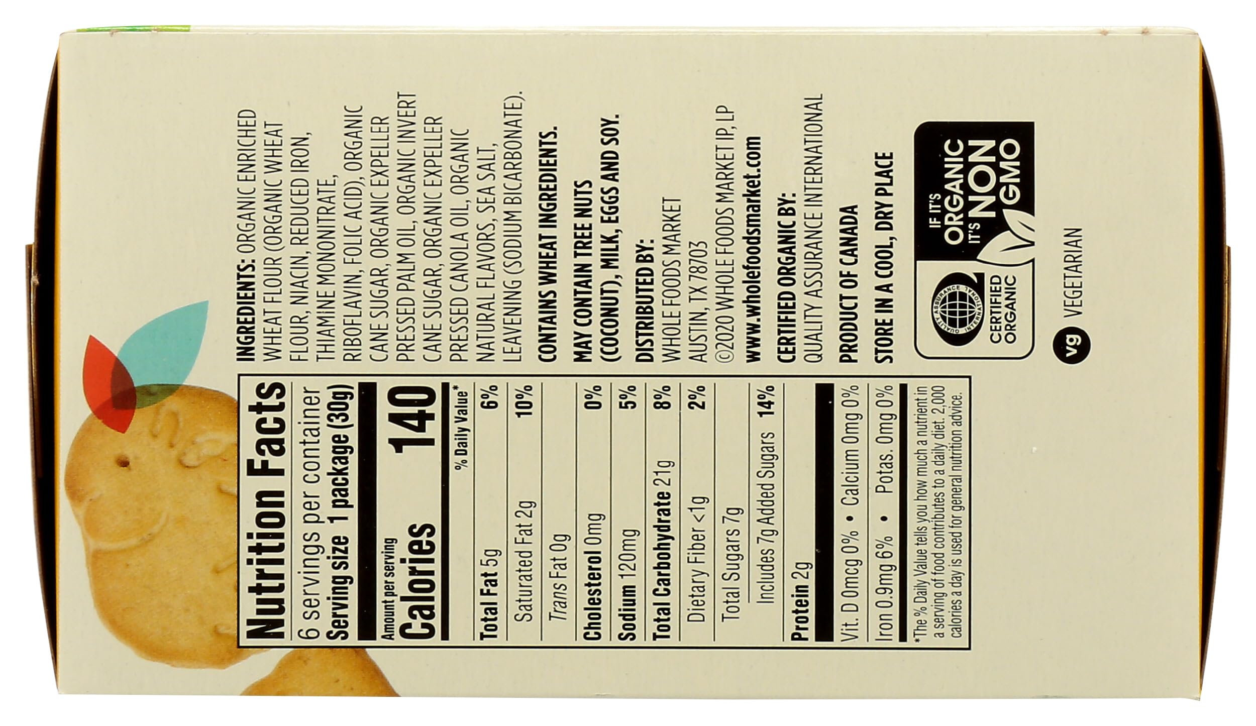Organic vanilla flavor and cheerful animal shapes in a lunchbox-friendly format