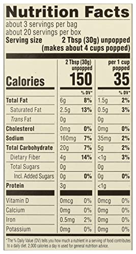 365 by Whole Foods Market popcorn bag with simple ingredient label, transparency matters.