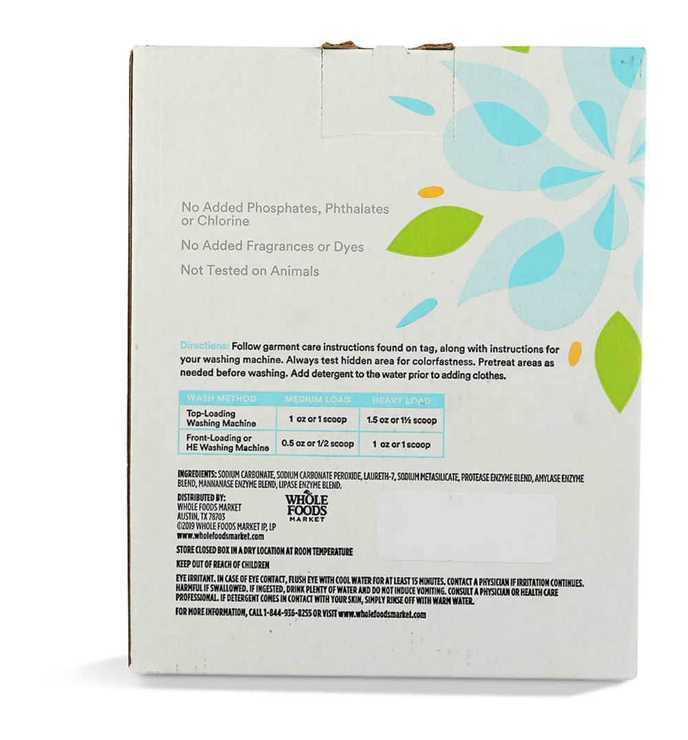 Scoop for 365 by Whole Foods Market unscented detergent