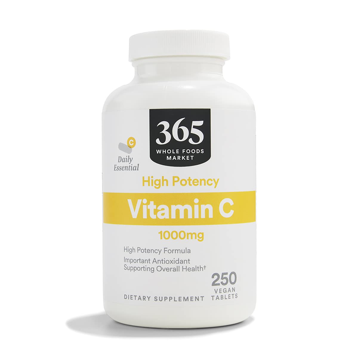 365 by Whole Foods Market Vitamin C 1000mg bottle for daily antioxidant support