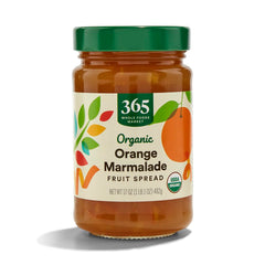 365 by Whole Foods Market orange marmalade jar closeup showing vibrant citrus flavor for toast
