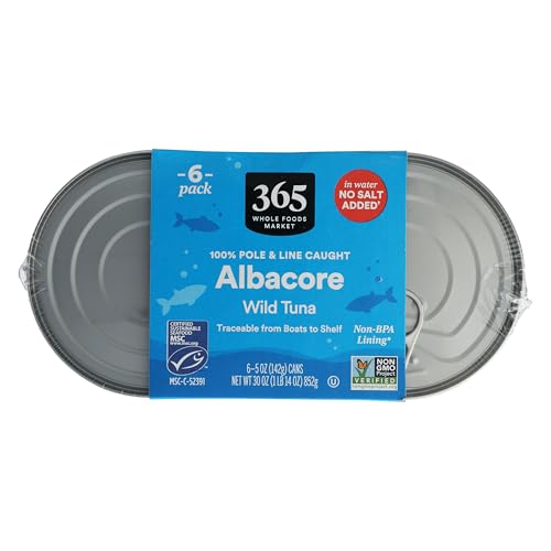365 by Whole Foods Market protein-rich tuna for salads and wraps.