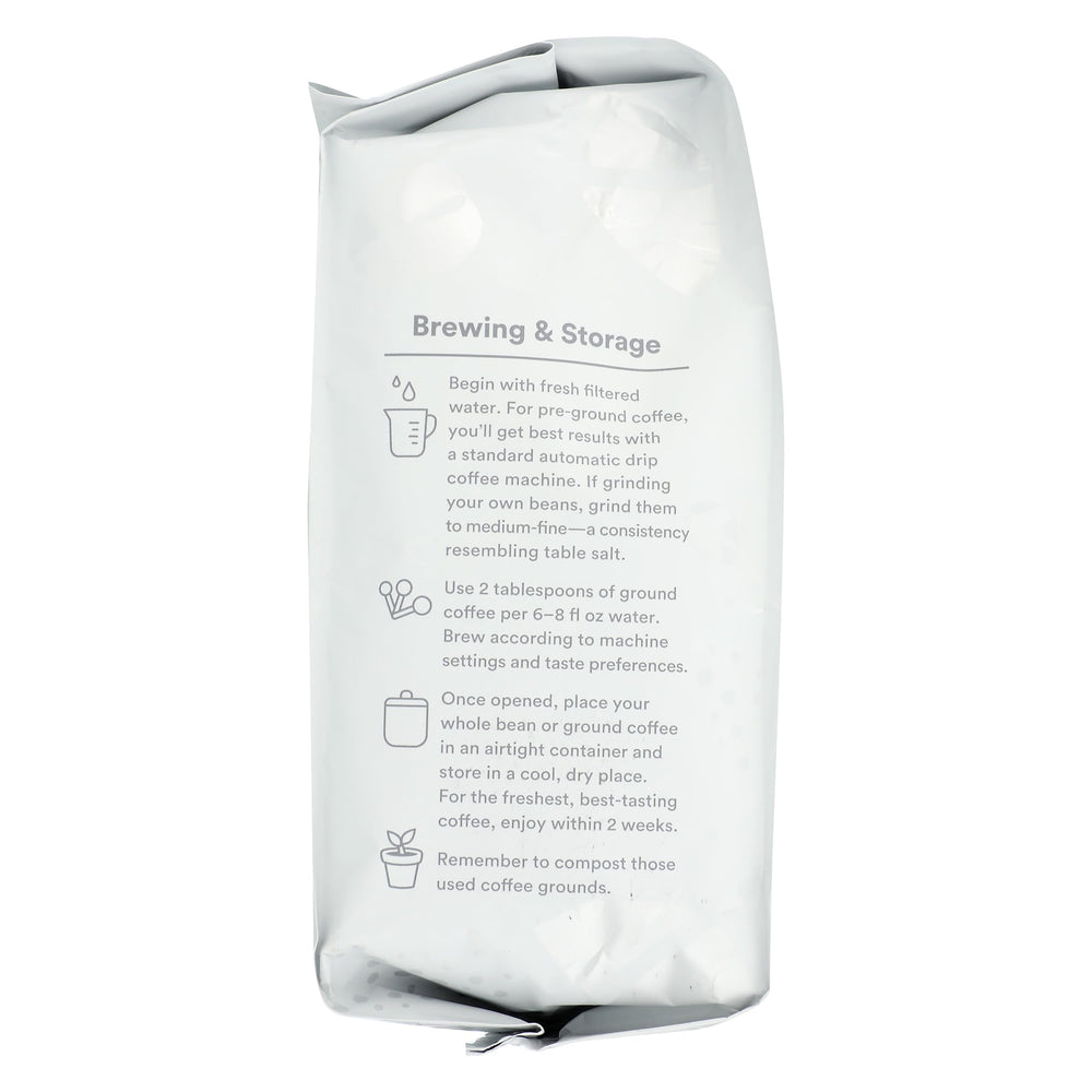 365 Island Blend Fair Trade label visible on packaging