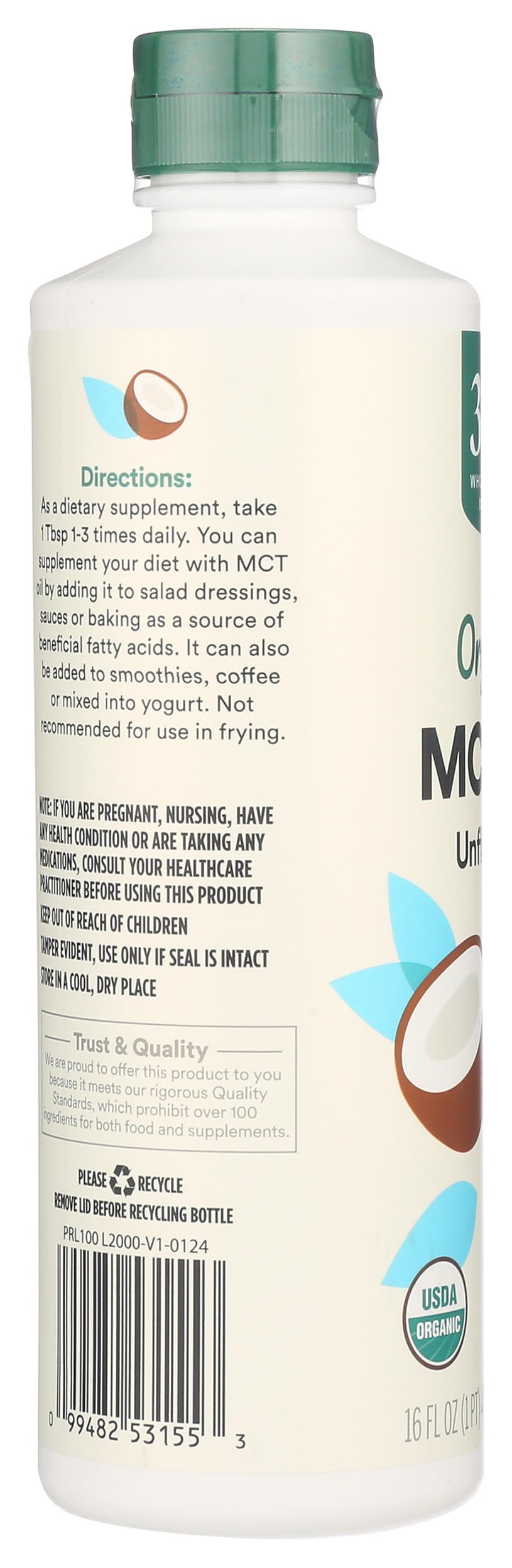 365 by Whole Foods Market MCT Oil in coffee cup for versatile daily use