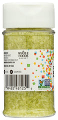 365 by Whole Foods Market sparkling green decorating sugar on cake surface
