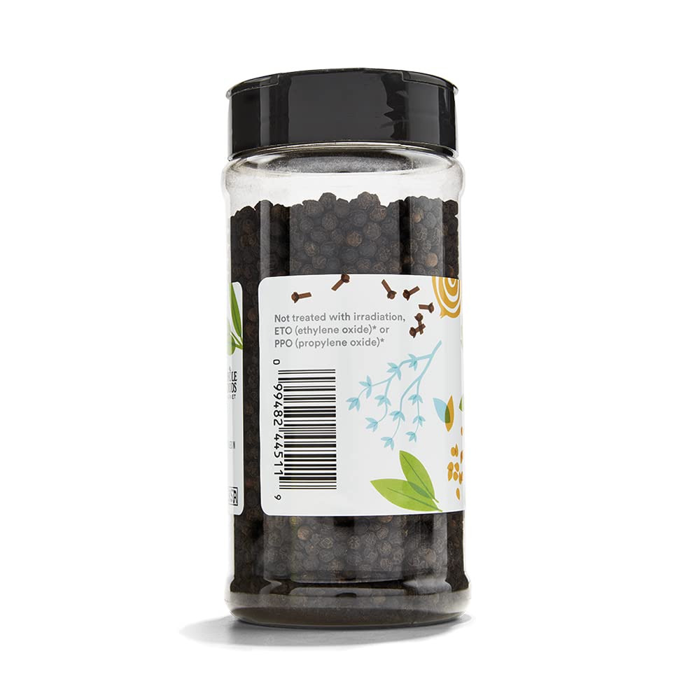 365 by Whole Foods Market peppercorns in grinder ready for meals.