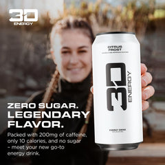 3D Energy Citrus Frost ingredients highlight taurine and L-carnitine support