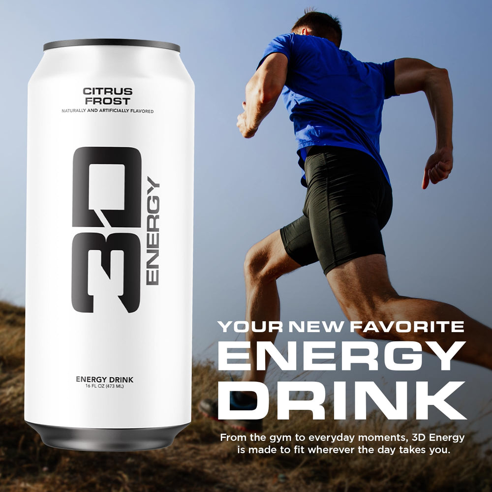 3D Energy Citrus Frost nutrition facts clarify caffeine and sugar-free content