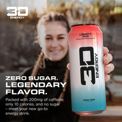 3D Liberty Pop can top view suggests quick access during workouts and long days.