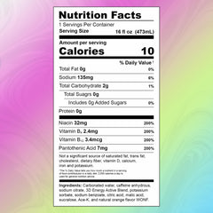 3D Energy Watermelon Grape can close-up, boosts gym focus