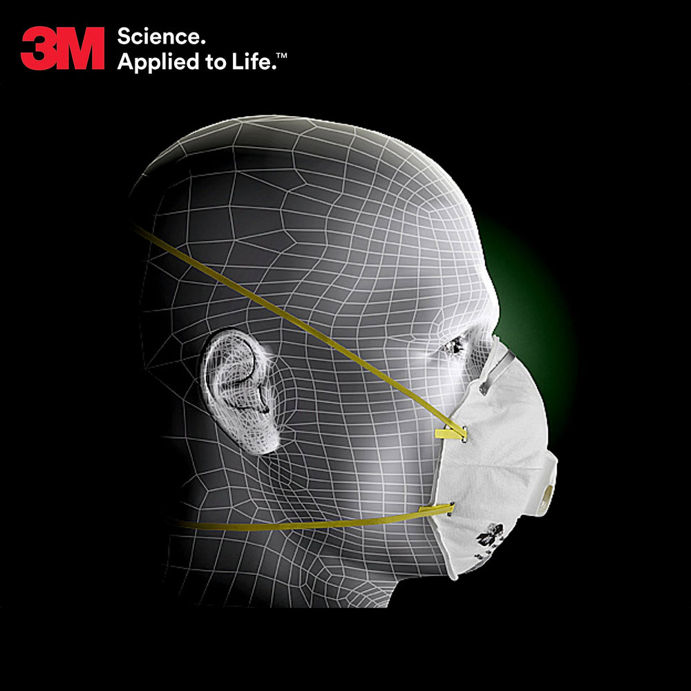 3M 8210V dust and grinding usage in a workshop setting.