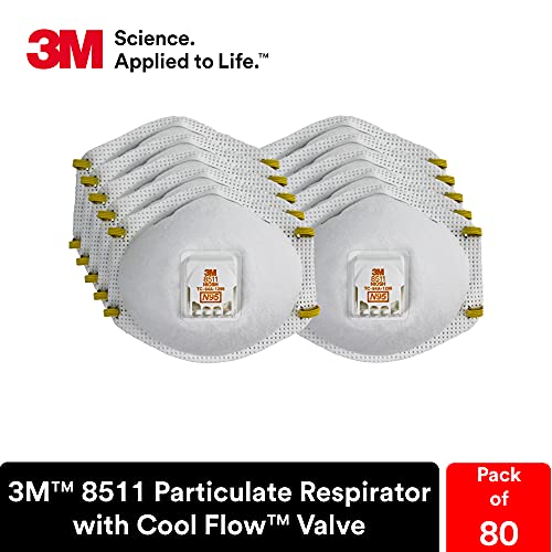 3M 8511 dual-attachment braided headbands for a secure seal