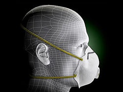 Adjustable noseclip on 3M 8511 respirator enabling a customized seal