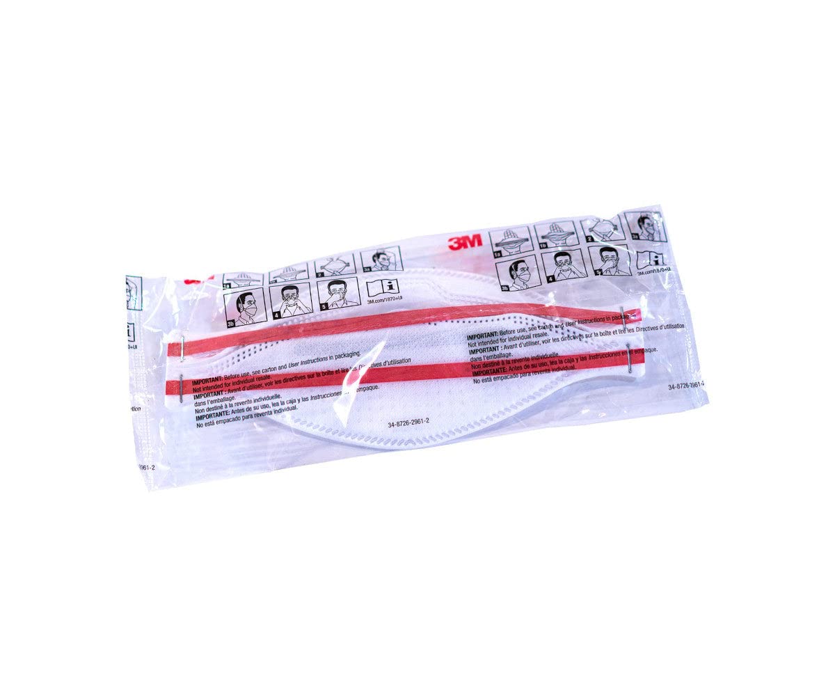 3M Aura 1870+ flat-fold design image: easy to store, portable protection.