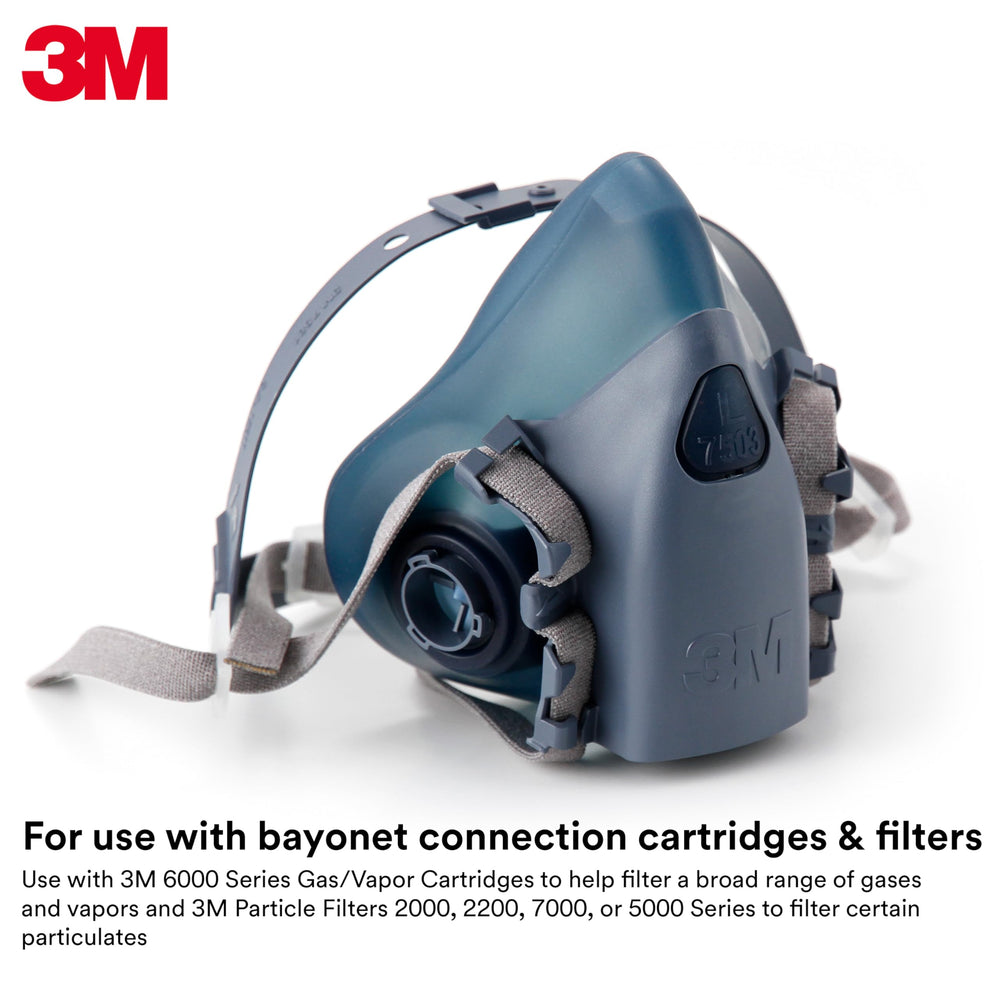 Bayonet connections on 3M cartridges provide versatile filter options