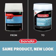 3M Bondo-Hair fills holes up to 1 inch wide without backing strips.