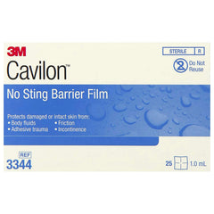3M Cavilon barrier film wipe sterile packaging shows durability and flushable design.