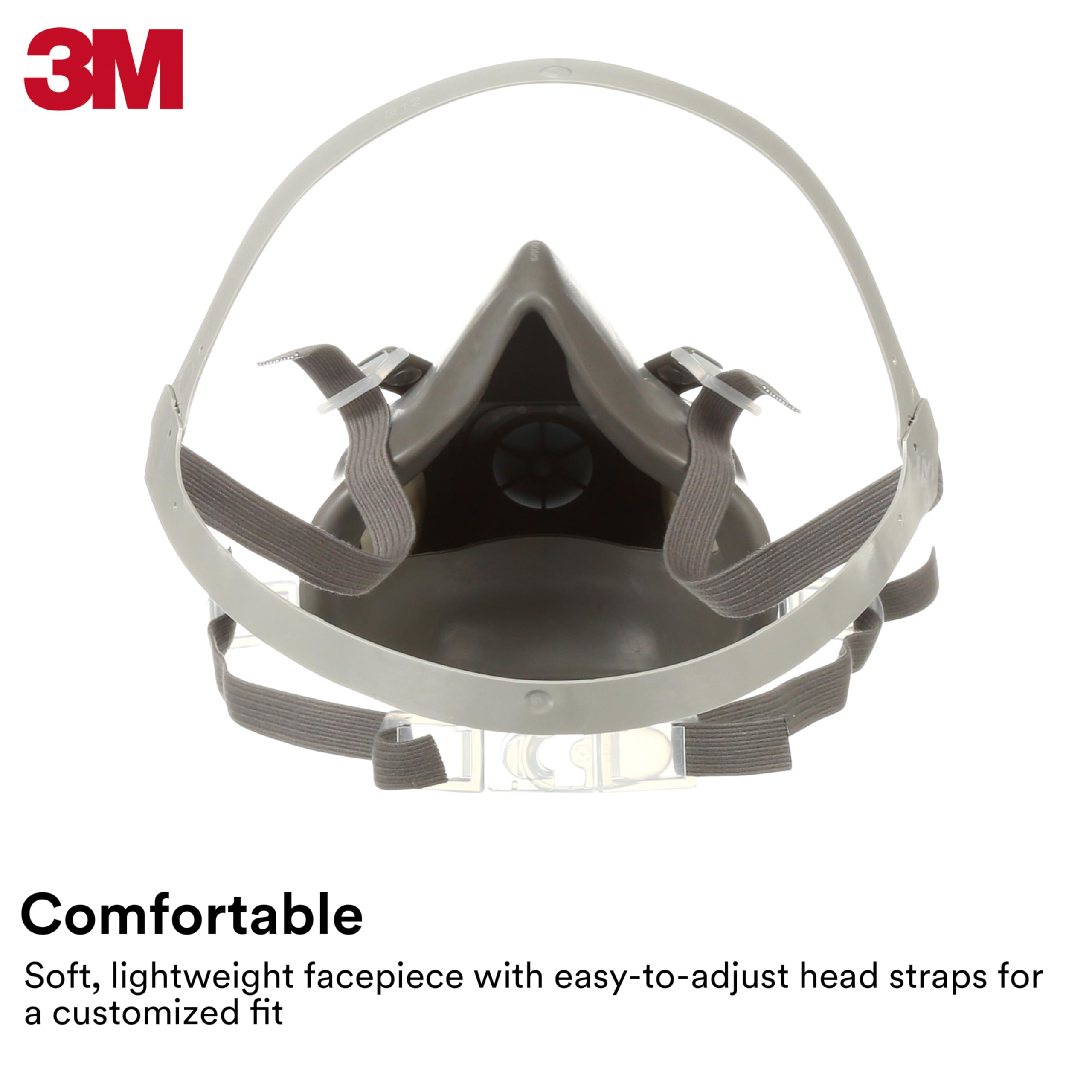 Adjustable head straps on the respirator for a custom fit
